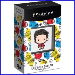 FRIENDS Ross Geller Chibi Fine Silver $2 Proof Niue 2022 COA SKUOPC54