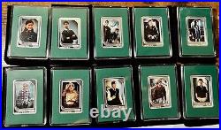 FULL SET Harry Potter Trading Coins 10 Silver Coins Limited Mintage Green