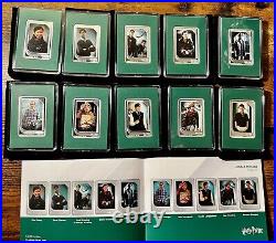 FULL SET Harry Potter Trading Coins 10 Silver Coins Limited Mintage Green