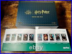 FULL SET Harry Potter Trading Coins 10 Silver Coins Limited Mintage Green