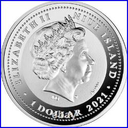 Falcon of Tutankhamun Proof Silver Coin 1$ Niue 2021