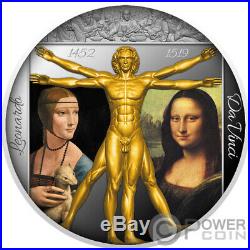 GENIUS RENAISSANCE Da Vinci 500th Anniversary 1 Oz Silver Coin 2$ Niue 2019