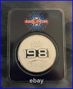 Galaga 40th Anniversary 1oz coin set in TEP
