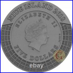 HADES Gods of Olympus 2 Oz Silver Coin 5$ Niue 2018