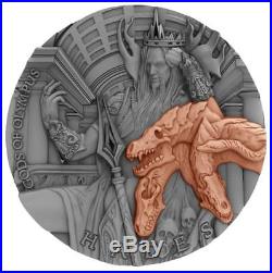 Hades Gods Of Olympus 2018 2 Oz Ultra High Relief Pure Silver Coin Niue