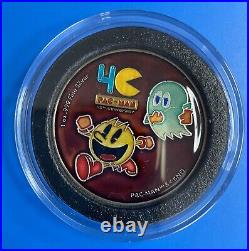 Hand Enameled Colorized Pac Man Niue 2020 1 oz Silver Coin