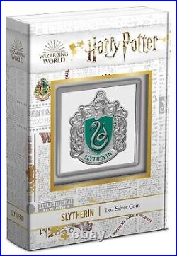 Harry Potter Slytherin Crest 1 oz. 999 2021 Niue Silver Coin OGP