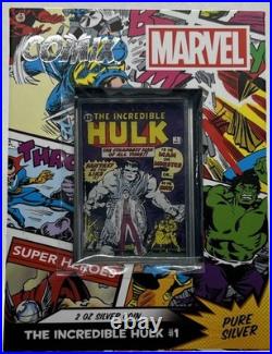 Hulk #1 2oz Silver Coin 2024 Niue COMIX Marvel 2oz. 999 Low #108