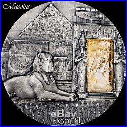 Imperial Art Egypt 2015 Niue 2 Oz 999 Silver Coin With Citrine Window Inset