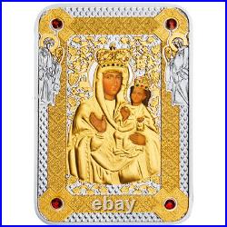 Icon of Zarvanysia Mother of God Proof Silver Coin 1$ Niue 2014