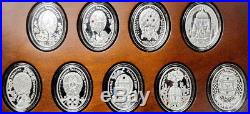 Imperial Faberge Eggs Full set of 9 silver coins Niue 1$ 2012 2013