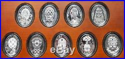 Imperial Faberge Eggs Full set of 9 silver coins Niue 1$ 2012 2013
