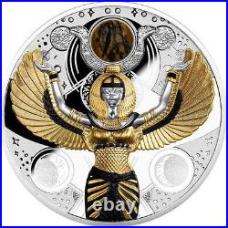 Isis Egyptian Goddess 2 oz Proof Silver Coin 2$ Niue 2022