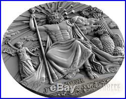 JUPITER ROMAN GODS 2016 Ultra High Relief Pure Silver Coin Mint of Poland NIUE