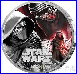 KYLO REN Star Wars The Force Awakens 1 oz Silver Proof Coin 2$ Niue 2016