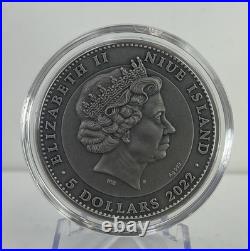Kitsune 2 oz Antique finish Silver Coin 5$ Niue 2022 Kitsune 2 oz Antique finish Silver Coin 5$ Niue 2022
