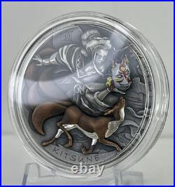 Kitsune 2 oz Antique finish Silver Coin 5$ Niue 2022 Kitsune 2 oz Antique finish Silver Coin 5$ Niue 2022