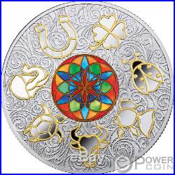 LUCKY SEVEN Symbols of Good Luck Silver Coin 25$ Niue 2018
