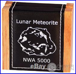 LUNAR METEORITE NWA 5000 Rock Silver Coin 1$ Niue Island 2015