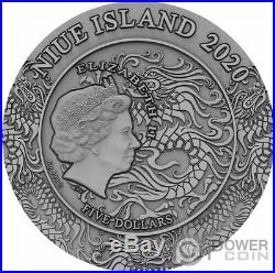 LYU BU Ancient Chinese Warrior 2 Oz Silver Coin 5$ Niue 2020