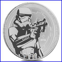 Lot of 100 2018 1 oz Niue Silver $2 Star Wars Stormtrooper BU 4 Tube, Lot of