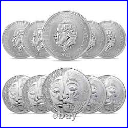 Lot of 10 2023 Niue 1 oz Maori Silver Coin. 999 Fine