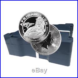 Lot of 20 2017 $2 Niue Silver African Lion. 999 1 oz Brilliant Uncirculated Fu