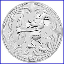Lot of 25 2017 $2 Niue Silver Steamboat Willie Mickey Mouse Disney. 999 1 oz B
