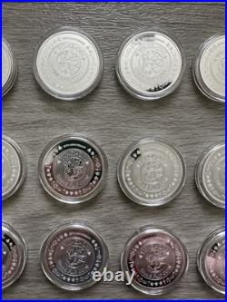Lot of 35 Yu-Gi-Oh 25th Anniversary Niue 2022 $2 Game Flip Coin 1 OZ Silver