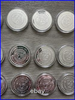 Lot of 35 Yu-Gi-Oh 25th Anniversary Niue 2022 $2 Game Flip Coin 1 OZ Silver
