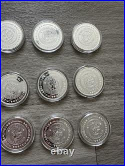Lot of 35 Yu-Gi-Oh 25th Anniversary Niue 2022 $2 Game Flip Coin 1 OZ Silver