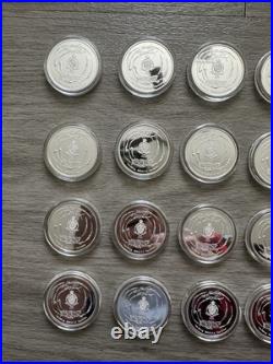 Lot of 35 Yu-Gi-Oh 25th Anniversary Niue 2022 $2 Game Flip Coin 1 OZ Silver