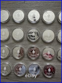 Lot of 35 Yu-Gi-Oh 25th Anniversary Niue 2022 $2 Game Flip Coin 1 OZ Silver