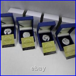 Lot of (4) 2015 NIUE PROOF $2 1oz. 999 Fine Silver Niue $2 Coins