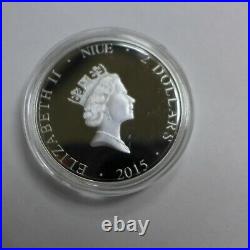 Lot of (4) 2015 NIUE PROOF $2 1oz. 999 Fine Silver Niue $2 Coins