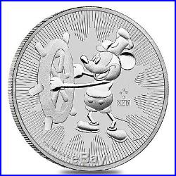 Lot of 5 2017 1 oz Niue Silver $2 Disney Steamboat Willie NGC MS 69 Early Rele
