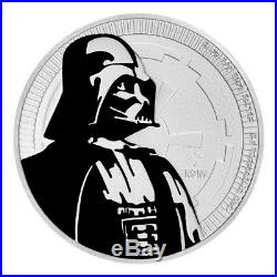 Lot of 5 2017 Niue 1 oz. Silver Star Wars Darth Vader $2 Coin GEM BU