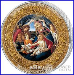 MADONNA OF THE MAGNIFICAT Perfection in Art 2 Oz Silver Coin 10$ Niue 2015
