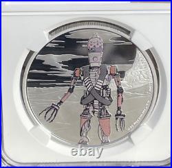 MANDALORIAN IG-11 2021 NIUE 1oz SILVER COIN NGC PF70 FIRST RELEASE MANDALORIAN IG-11 2021 NIUE 1oz SILVER COIN NGC PF70 FIRST RELEASE