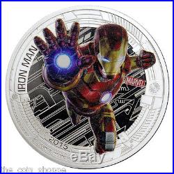 MARVEL AVENGERS 2015 5-Coin 1 oz Color PURE SILVER Coin HULK'S COA NIUE