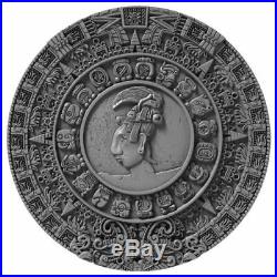MAYAN CALENDAR ANCIENT CALENDARS 2018 2 oz Silver Coin Ultra High Relief NIUE