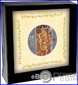 MEDICINE Gustav Klimt Golden Five Silver Coin 1$ Niue 2018