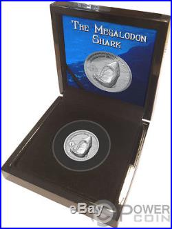 MEGALODON Shark 1 Oz Silver Coin 2$ Niue 2017