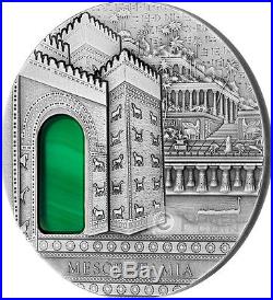 MESOPOTAMIA Imperial Art Agate Crystal 2 Oz Silver Coin 2$ Niue 2014