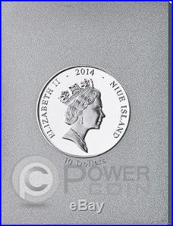 MICHELANGELO SCULPTURES Buonarroti 450th Anniv. Set 7 Silver Coin 10$ Niue 2014