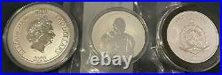 Mandalorian Boba Fett & Grogu Baby Yoda 2021 Star Wars $2 1 oz BU Silver Coins