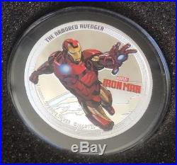 Marvel Avengers 2014 4 Coin Silver Proof Set In Collectors Box No Reserve