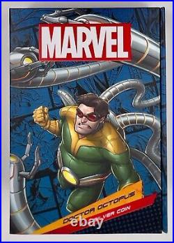 Marvel Doctor Octopus 2024 $2 Silver Coin 1 Oz NGC MS 70 Antiqued First Release