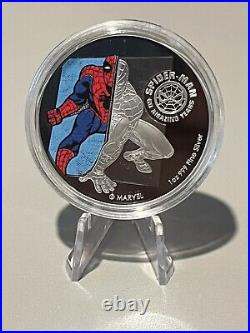 Marvel Spider-Man 1 oz Silver Coin Singapore Mint Only 600 Minted not Niue Cook