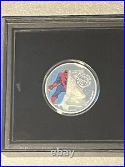 Marvel Spider-Man 1 oz Silver Coin Singapore Mint Only 600 Minted not Niue Cook
